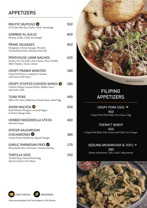 the penthouse 8747 menu|The Penthouse 8747 Menu With Updated Prices Philippines 2024.